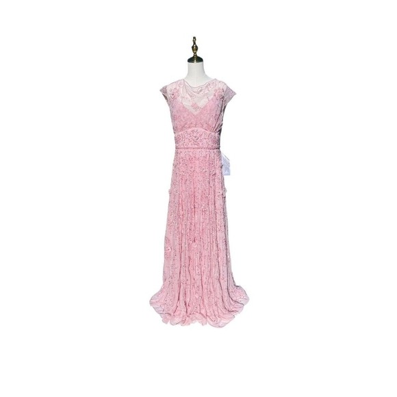 Mac Duggal Dress 93685 Cap Sleeve Sequin Candy Pink Gown Size 12 $798 - Picture 1 of 8